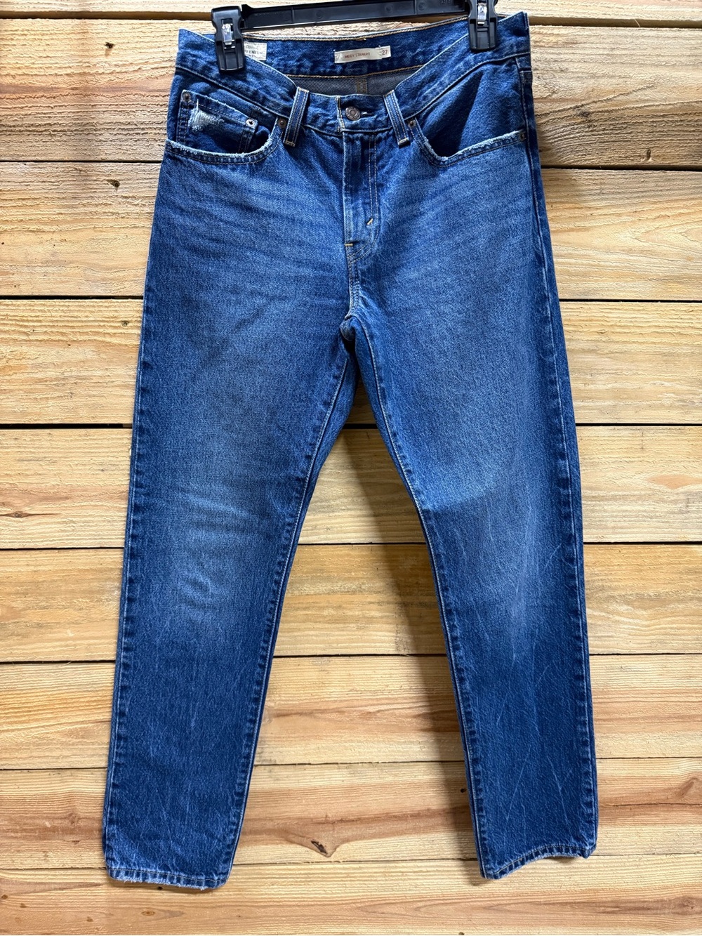 Levi's Middy Straight Women's Blue Medium Wash Denim Jeans, Size 27x31